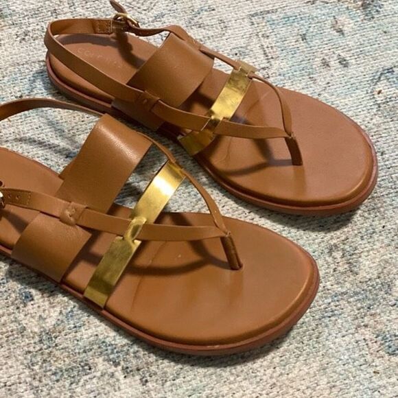 COLE HAAN - WOMENS FINLEY GRAND THONG SANDALS size 8.5 - Picture 1 of 6